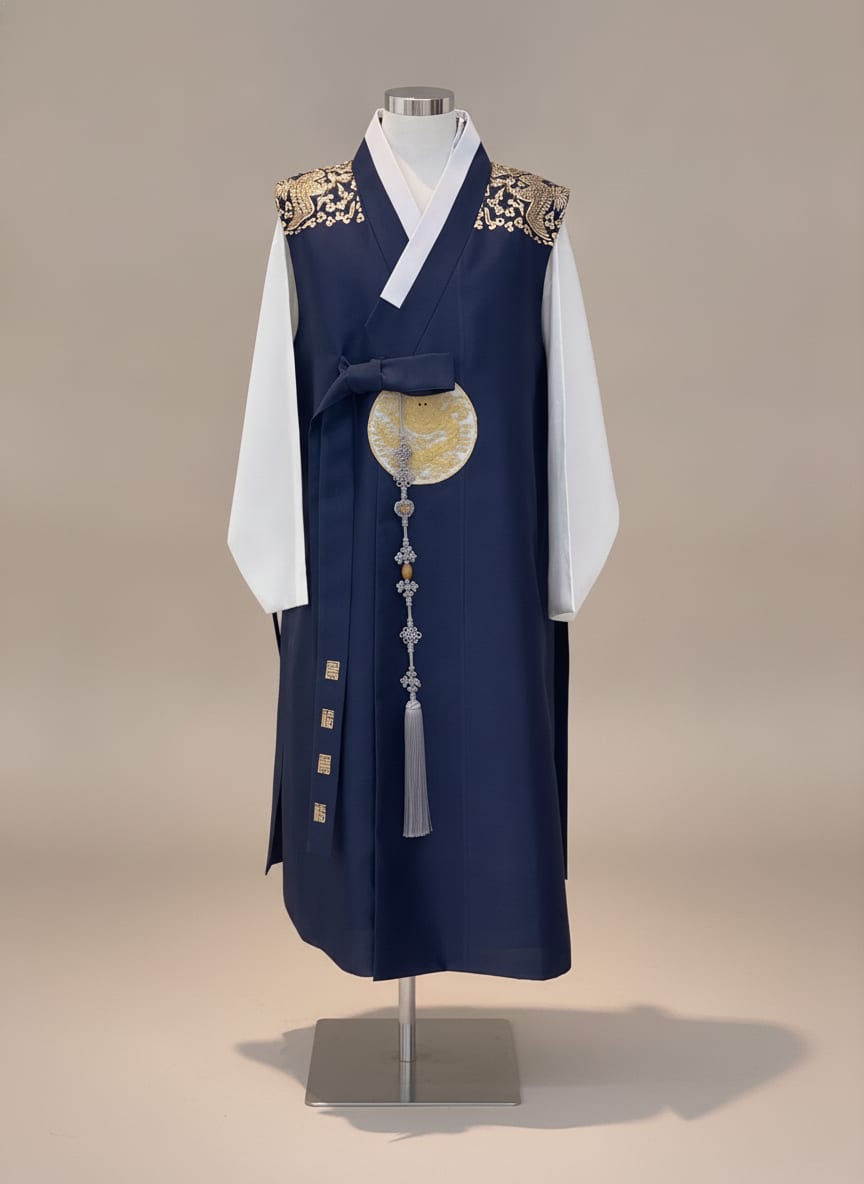 금장네이비쾌자